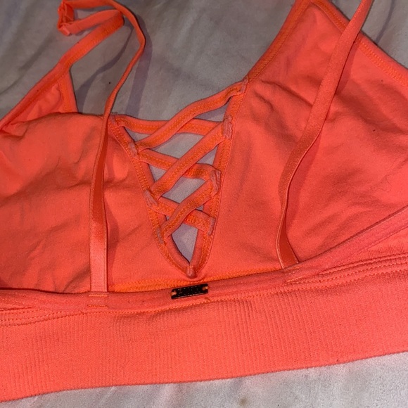 PINK bralette neon orange 🦶 - Picture 3 of 3